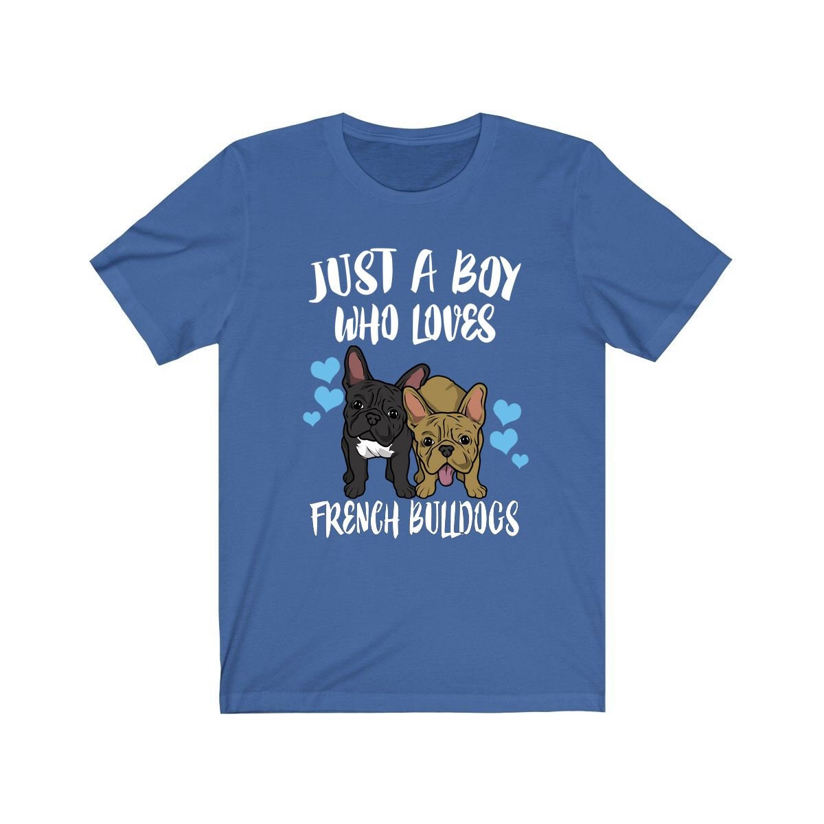 Just A Boy Who Loves French Bulldogs Shirt, French Bulldog Lover Shirt, Dog Shirt, Bulldog Lover Gift, Animal Adult Kids T-Shirt Image 2