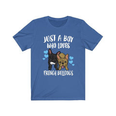 Just A Boy Who Loves French Bulldogs Shirt - French Bulldog print design