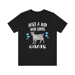 Just A Boy Who Loves Goats Shirt - goat print design