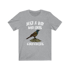 Just A Boy Who Loves Grackles Birds Shirt - grackle print design