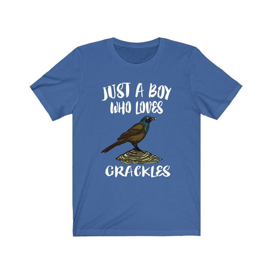 Just A Boy Who Loves Grackles Birds Shirt - grackle print design