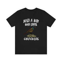 Just A Boy Who Loves Grackles Birds Shirt - grackle print design
