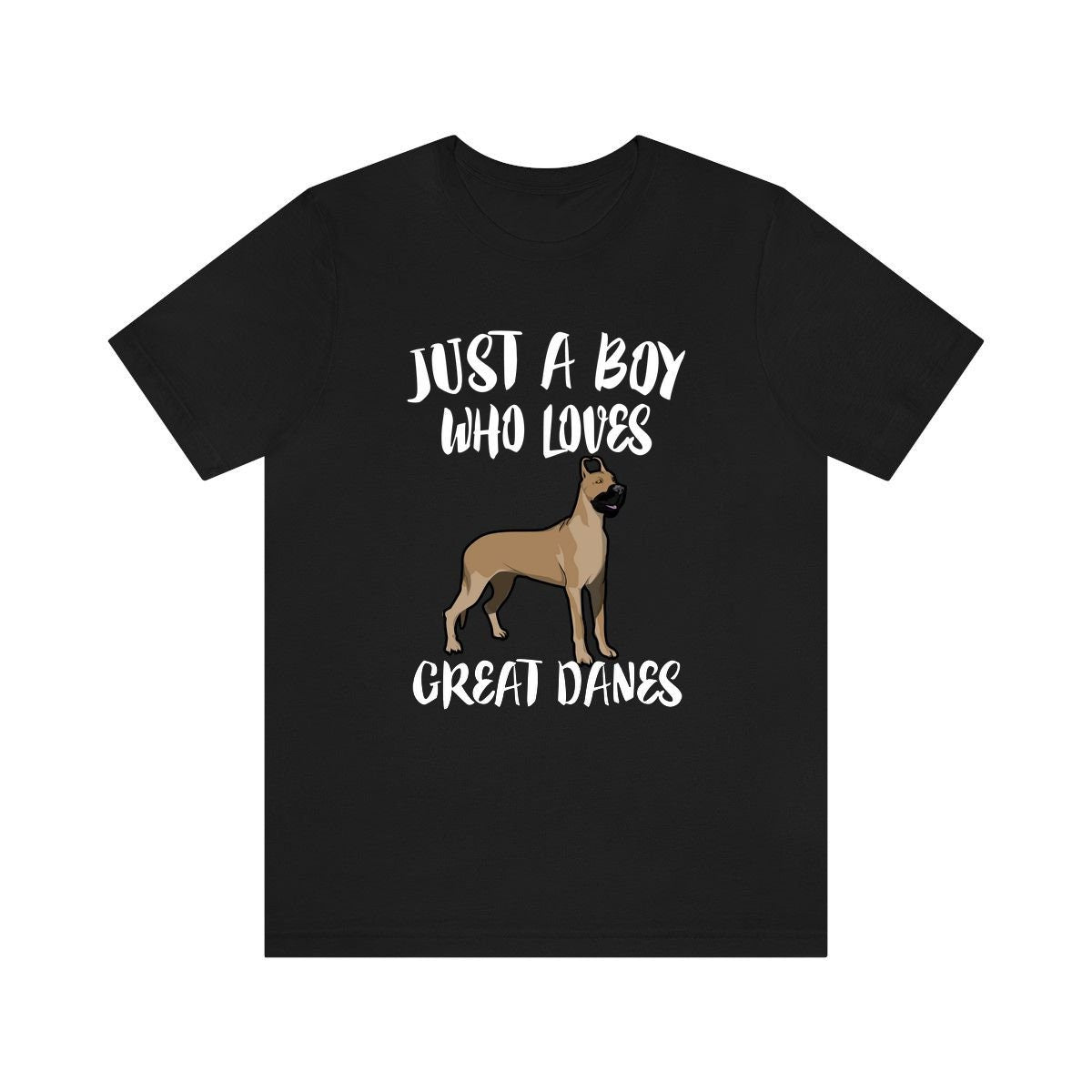 Just A Boy Who Loves Great Danes Shirt, Great Dane Lover Shirt, Dog Shirt, Dog Lover Gift, Animal Adult Kids T-Shirt Image 1