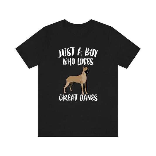 Just A Boy Who Loves Great Danes Shirt - Great Dane print design