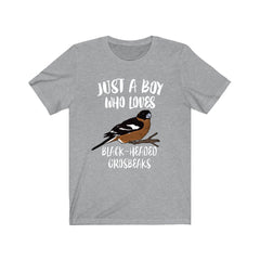 Just A Boy Who Loves Grosbeaks Birds Shirt - grosbeak print design