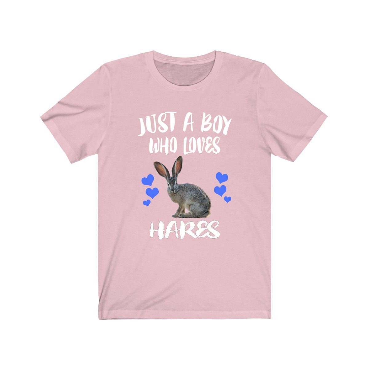 Just A Boy Who Loves Hares Shirt, Hare Lover Shirt, Rabbit Shirt, Hare Lover Gift, Animal Adult Kids T-Shirt Image 4