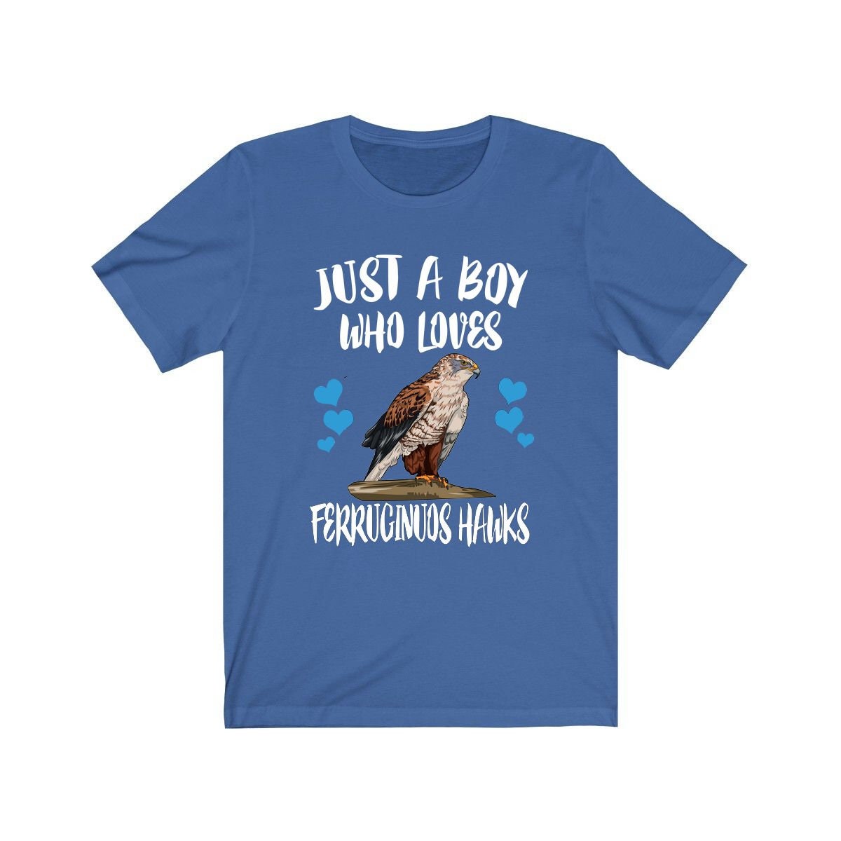 Just A Boy Who Loves Ferruginous Hawks Shirt, Ferruginous Hawk Lover Shirt, Birding Shirt, Hawk Lover Gift, Animal Adult Kids T-Shirt Image 3