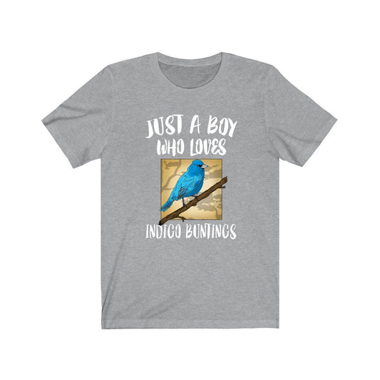 Boy Who Loves Indigo Buntings Birds Shirt - Indigo Bunting print design