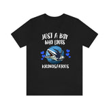 Just A Boy Who Loves Kronosaurus Dinosaur Shirt, Dinosaur Lover Shirt, Kronosaurus Shirt, Dinosaur Shirt, Animal Adult Kids T-Shirt Image 1