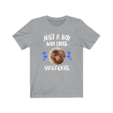 Just A Boy Who Loves Macaques Shirt, Macaque Lover Shirt, Macaque Shirt, Macaque Lover Gift, Animal Adult Kids T-Shirt Image 2
