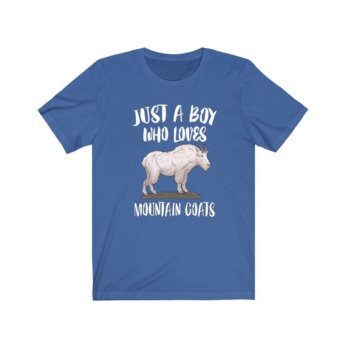 Just A Boy Who Loves Mountain Goats Shirt, Mountain Goat Lover Shirt, Goat Shirt, Goat Lover Gift, Animal Adult Kids T-Shirt Image 3