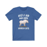 Just A Boy Who Loves Mountain Goats Shirt, Mountain Goat Lover Shirt, Goat Shirt, Goat Lover Gift, Animal Adult Kids T-Shirt Image 3