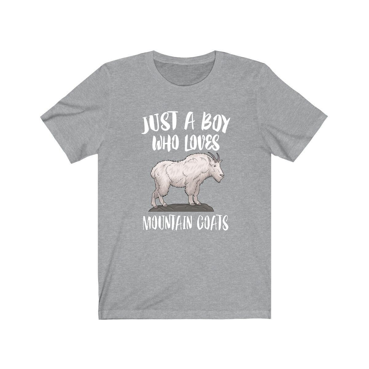 Just A Boy Who Loves Mountain Goats Shirt, Mountain Goat Lover Shirt, Goat Shirt, Goat Lover Gift, Animal Adult Kids T-Shirt Image 2