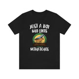 Just A Boy Who Loves Nuthatches Shirt, Nuthatch Lover Shirt, Birding Shirt, Bird Lover Gift, Animal Adult Kids T-Shirt Image 2