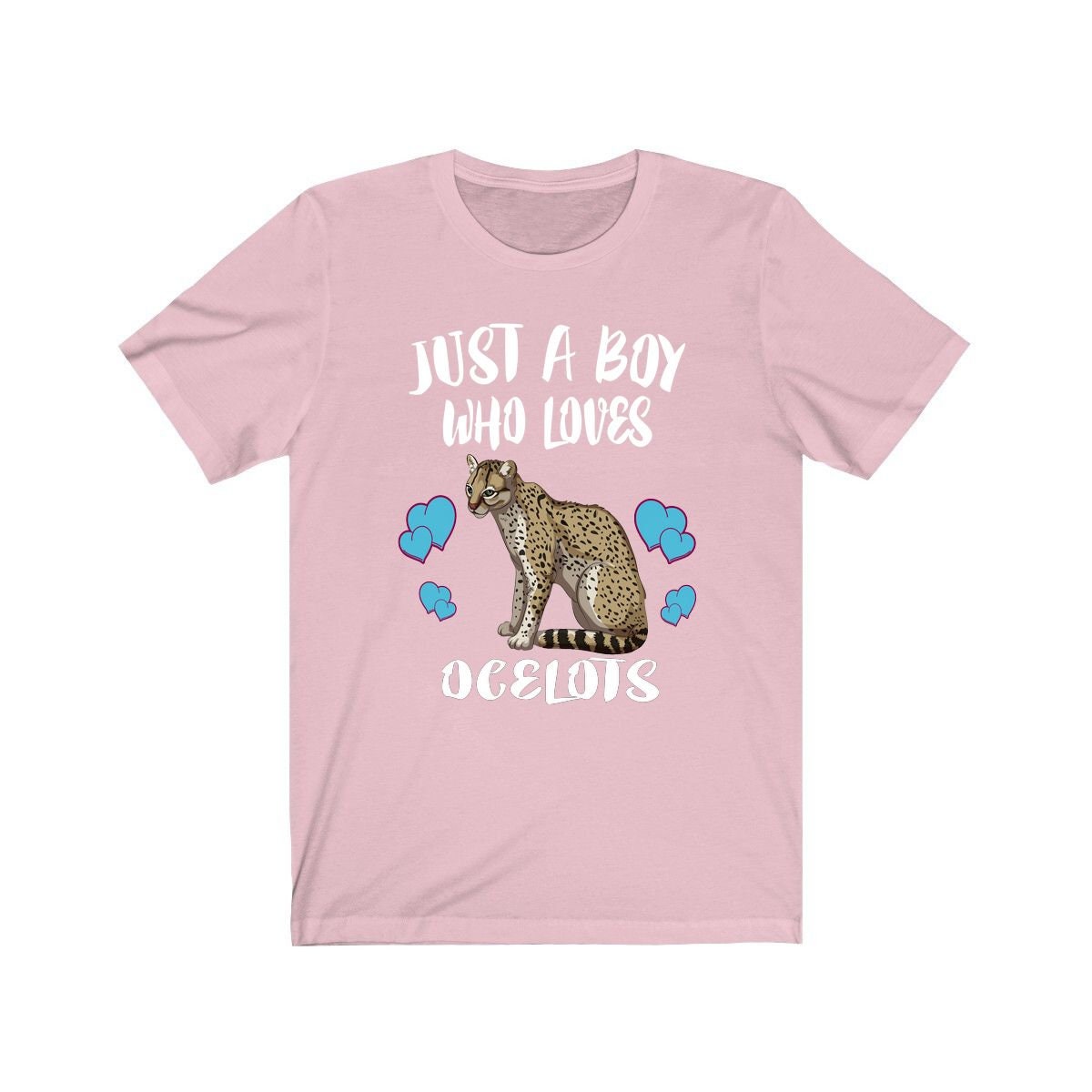 Just A Boy Who Loves Ocelots Cat Shirt, Ocelot Lover Shirt, Ocelot Shirt, Cat Lover Gift, Animal Adult Kids T-Shirt Image 4