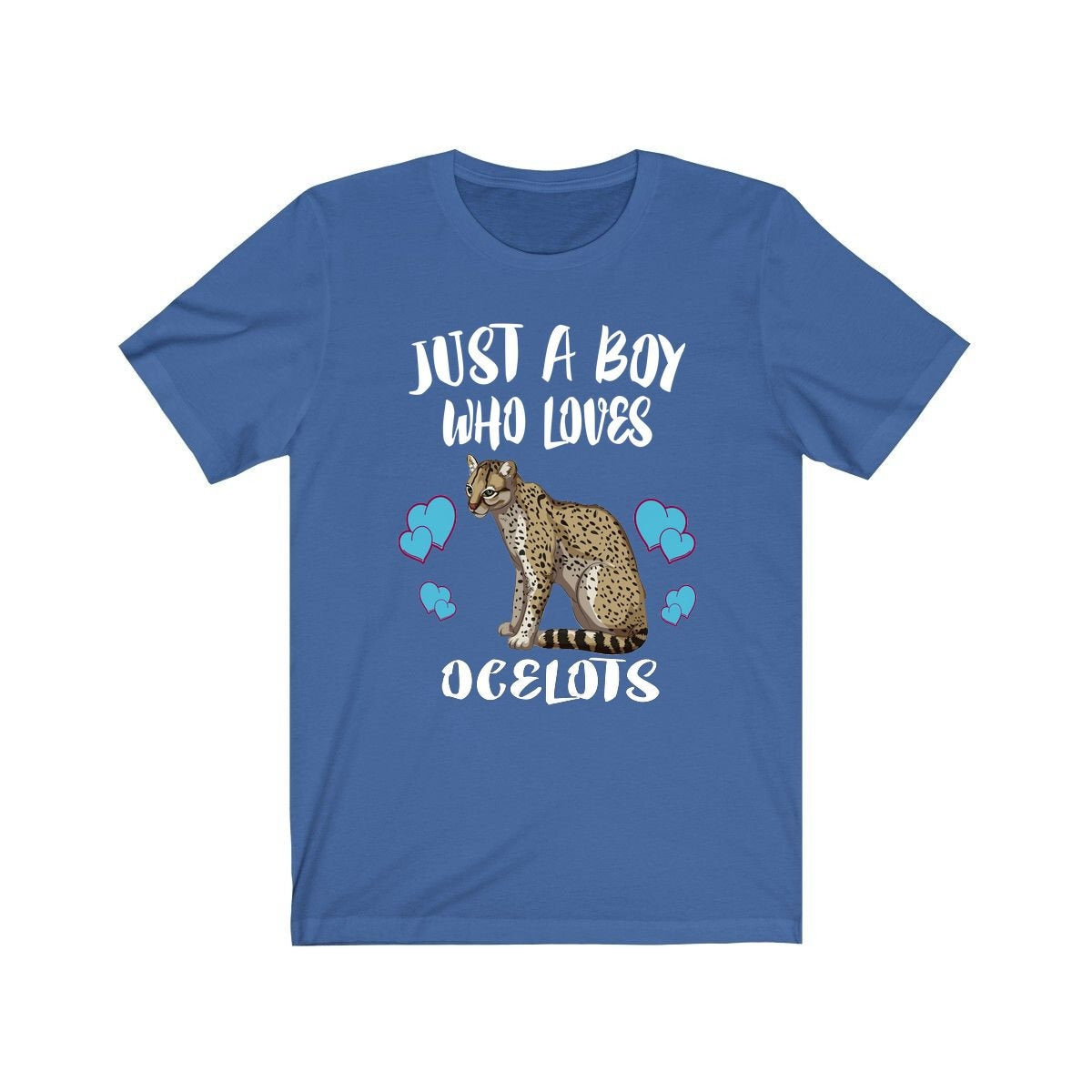 Just A Boy Who Loves Ocelots Cat Shirt, Ocelot Lover Shirt, Ocelot Shirt, Cat Lover Gift, Animal Adult Kids T-Shirt Image 3
