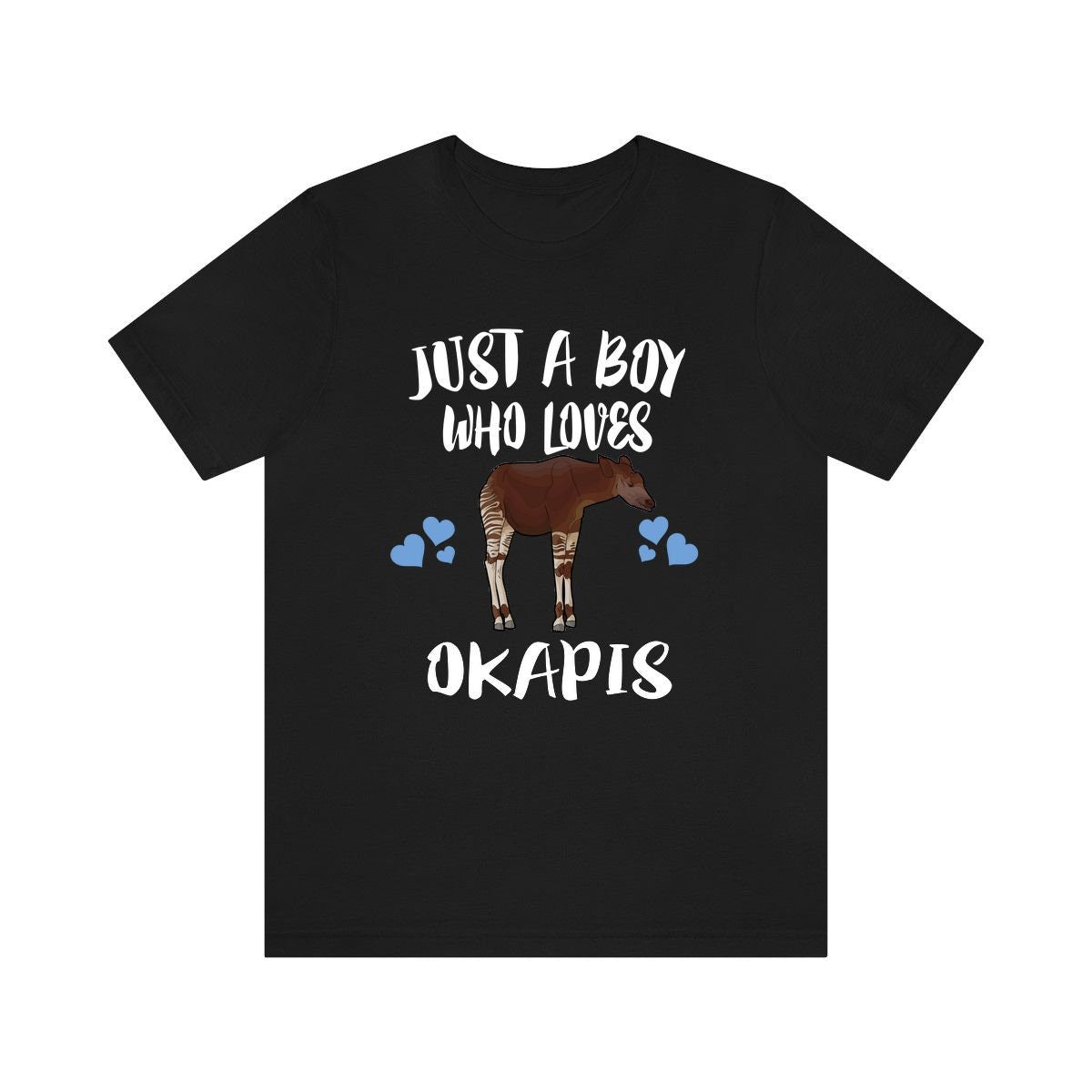 Just A Boy Who Loves Okapis Shirt, Okapi Lover Shirt, Okapi Shirt, Okapi Lover Gift, Animal Adult Kids T-Shirt Image 3