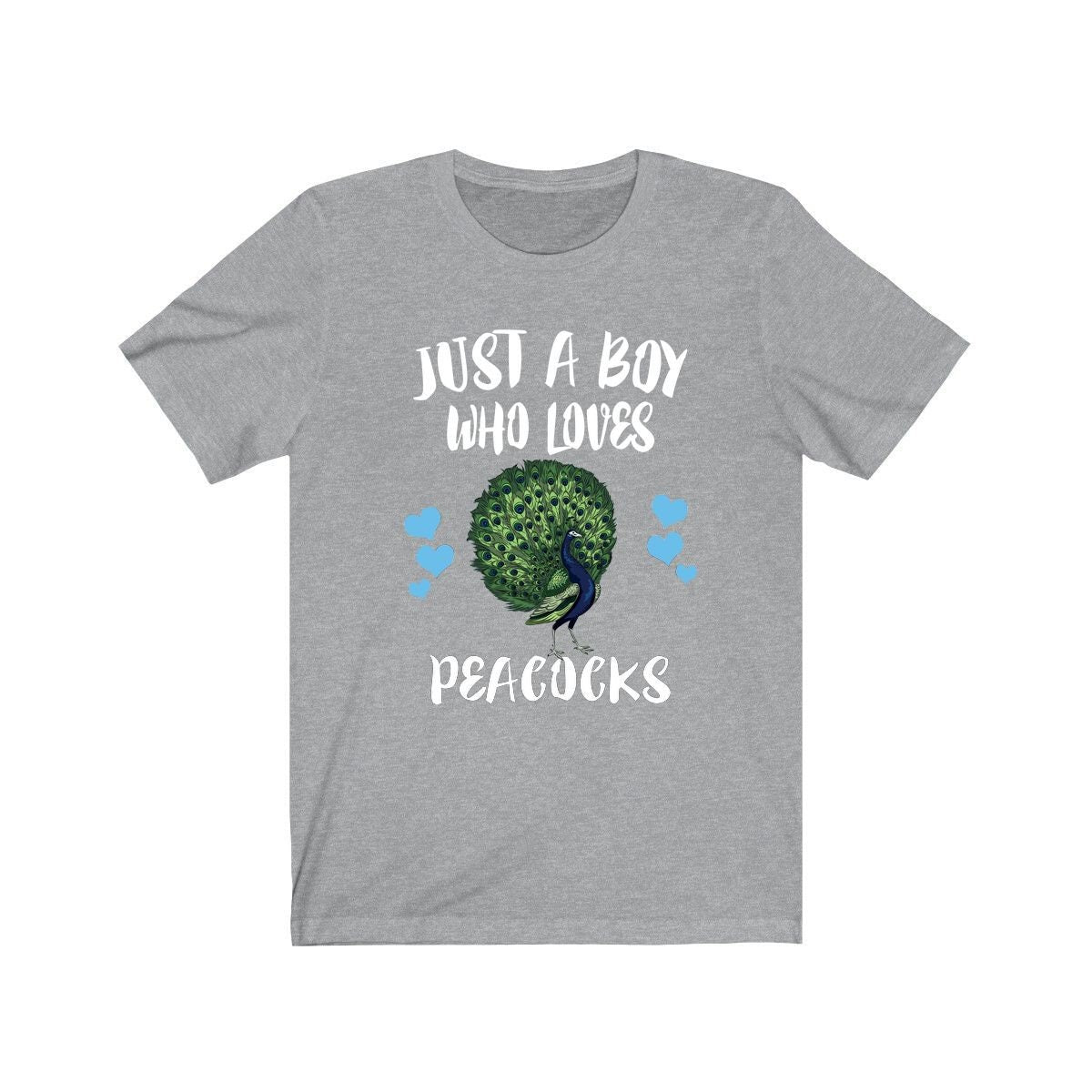 Just A Boy Who Loves Peacocks Shirt, Peacock Lover Shirt, Peacock Shirt, Bird Lover Gift, Animal Adult Kids T-Shirt Image 2