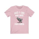 Just A Girl Who Loves Dodo Birds Shirt, Dodo Bird Shirt, Bird Lover Gift, Birding Shirt, Animal Lover Adult Toddler Infant Kids Gift T-Shirt Image 3