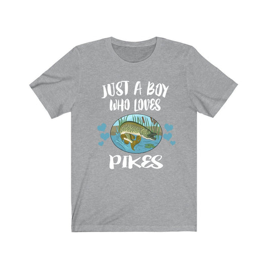 Just A Boy Who Loves Pikes Fish Shirt - pike print design