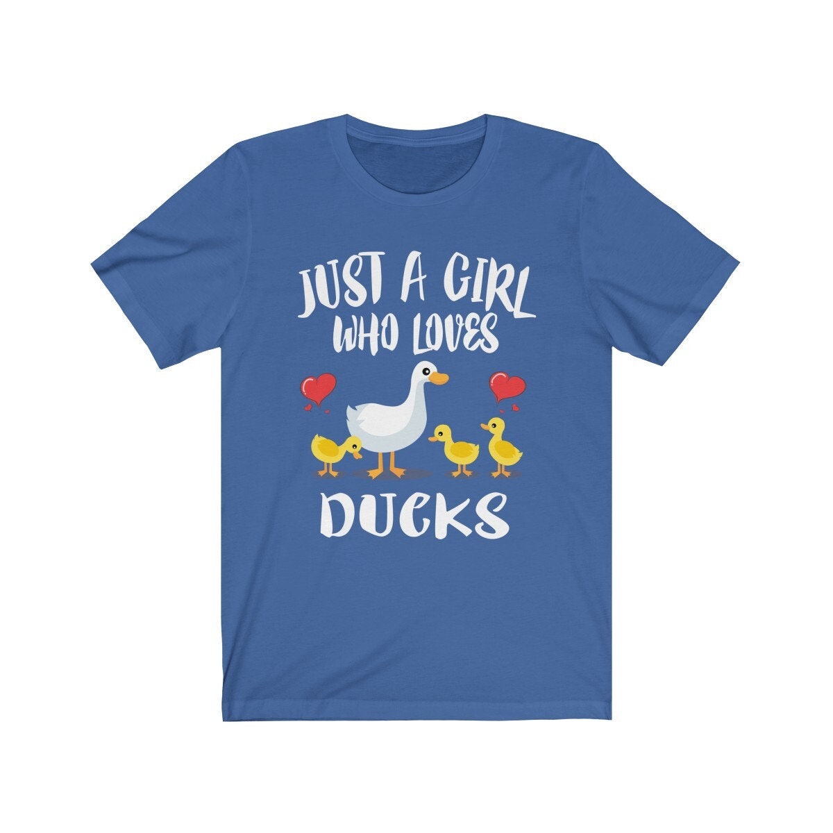Just A Girl Who Loves Ducks Shirt, Duck Shirt, Duck Lover Gift, Bird Lover Shirt, Animal Lover Adult Toddler Infant Kids Gift T-Shirt Image 3