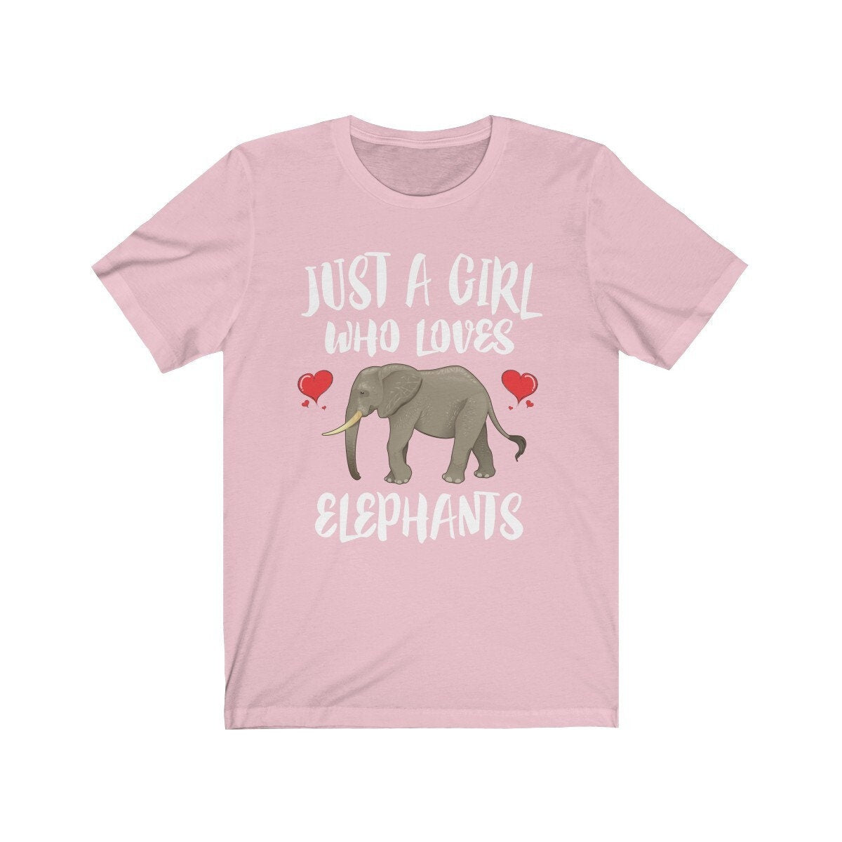Just A Girl Who Loves Elephants Shirt, Elephant Lover Shirt, Elephant Gift, Animal Lover Adult Toddler Infant Kids Gift T-Shirt Image 2