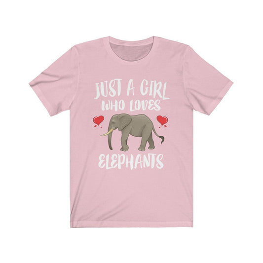 Just a girl who loves elephants savanna gentle giant wildlife tee