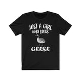 Just A Girl Who Loves Geese Shirt, Geese Shirt, Bird Lover Gift, Geese Owner Gift, Animal Lover Adult Toddler Infant Kids Gift T-Shirt Image 4