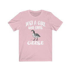 Just A Girl Who Loves Geese Shirt - geese print design
