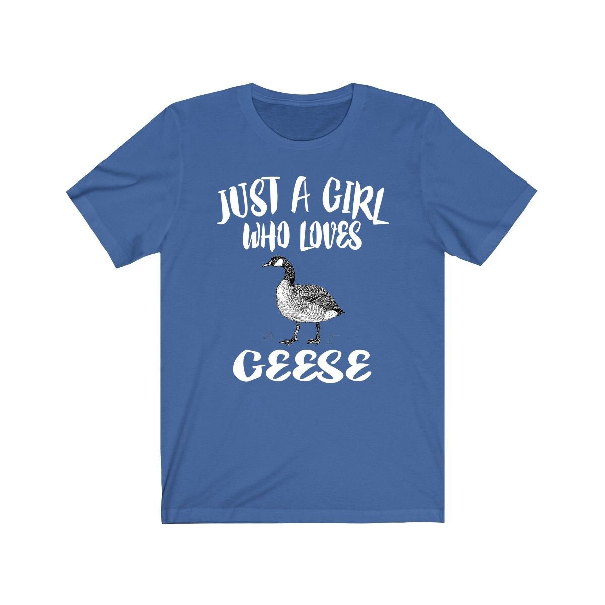 Just A Girl Who Loves Geese Shirt, Geese Shirt, Bird Lover Gift, Geese Owner Gift, Animal Lover Adult Toddler Infant Kids Gift T-Shirt Image 2