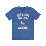 Just A Girl Who Loves Geese Shirt, Geese Shirt, Bird Lover Gift, Geese Owner Gift, Animal Lover Adult Toddler Infant Kids Gift T-Shirt Image 2