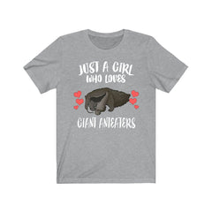 Giant Anteater Girl T-Shirt - giant anteater print design