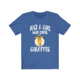Just A Girl Who Loves Giraffes Shirt, Giraffe Shirt, Giraffe Lover Gift, Giraffe Gift, Animal Lover Adult Toddler Infant Kids Gift T-Shirt Image 4