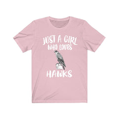 Just A Girl Who Loves Hawks Shirt - hawk print design