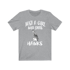 Just A Girl Who Loves Hawks Shirt - hawk print design