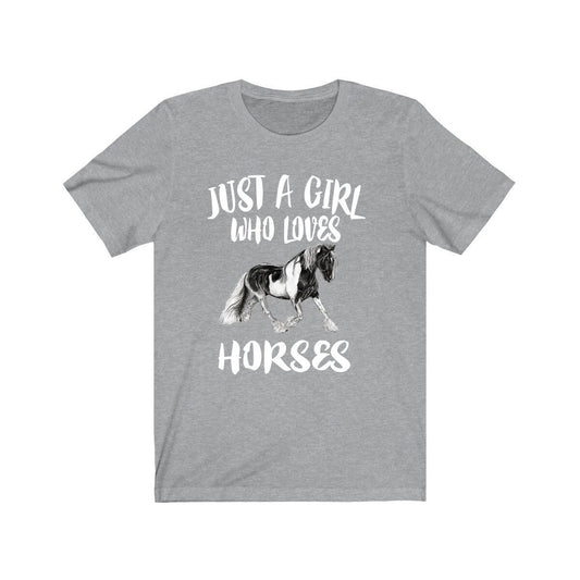 Just A Girl Who Loves Horses Shirt - horse print design