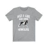 Just A Girl Who Loves Horses Shirt, Horse Lover Shirt, Horse Owner Gift, Horse Lover Gift, Adult Toddler Infant Kids Gift T-Shirt Image 2