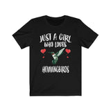 Just A Girl Who Loves Hummingbirds Shirt, Hummingbird Lover Shirt, Bird Lover Gift, Birding Shirt, Adult Toddler Infant Kids Gift T-Shirt Image 4