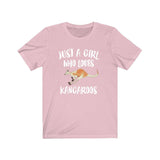 Just A Girl Who Loves Kangaroos Shirt, Kangaroo Lover Shirt, Kangaroo Lover Gift, Animal Lover Shirt, Adult Toddler Infant Kids Gift T-Shirt Image 3