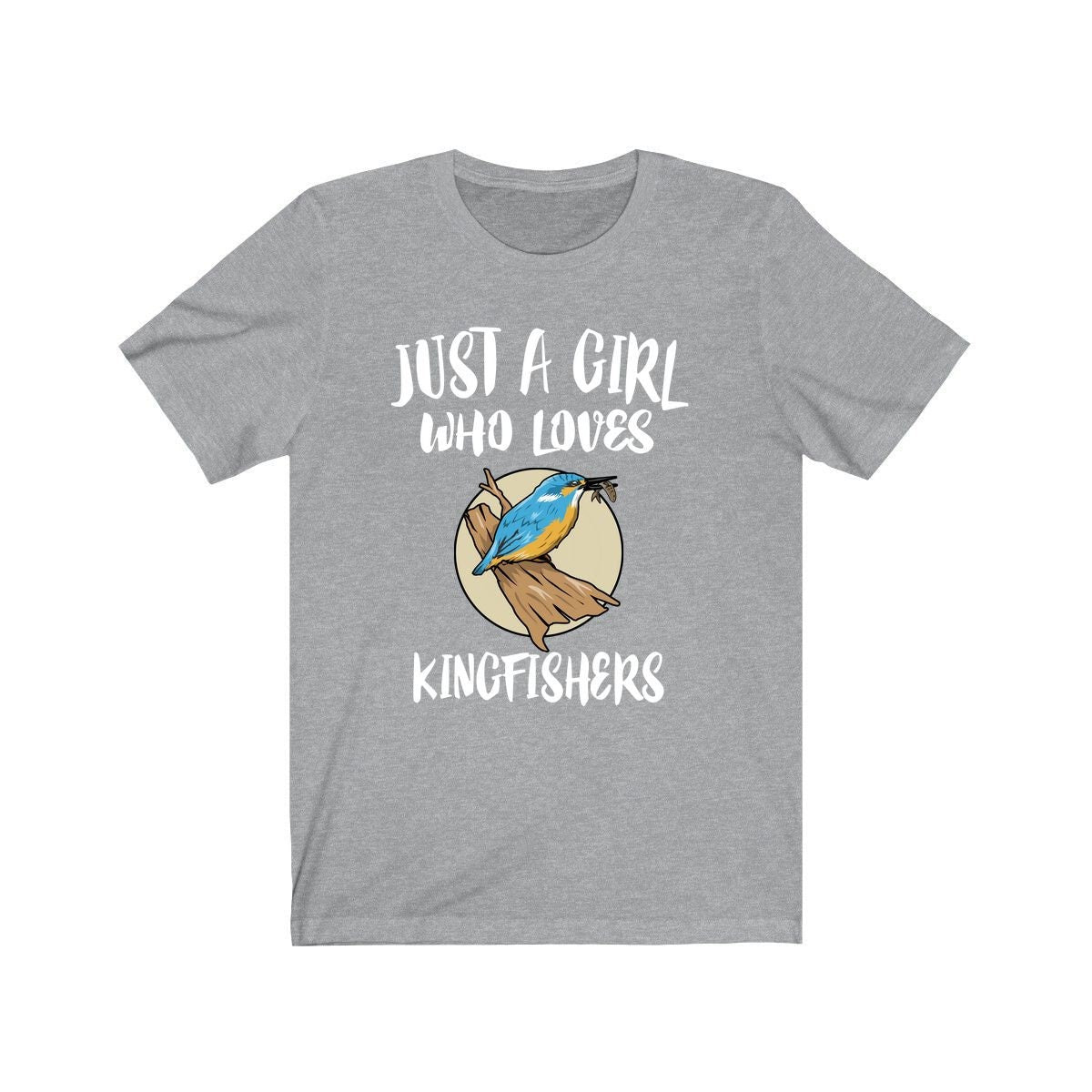Just A Girl Who Loves Kingfishers Shirt, Kingfisher Lover Shirt, Bird Lover Gift, Birding Shirt, Adult Toddler Infant Kids Gift T-Shirt Image 3
