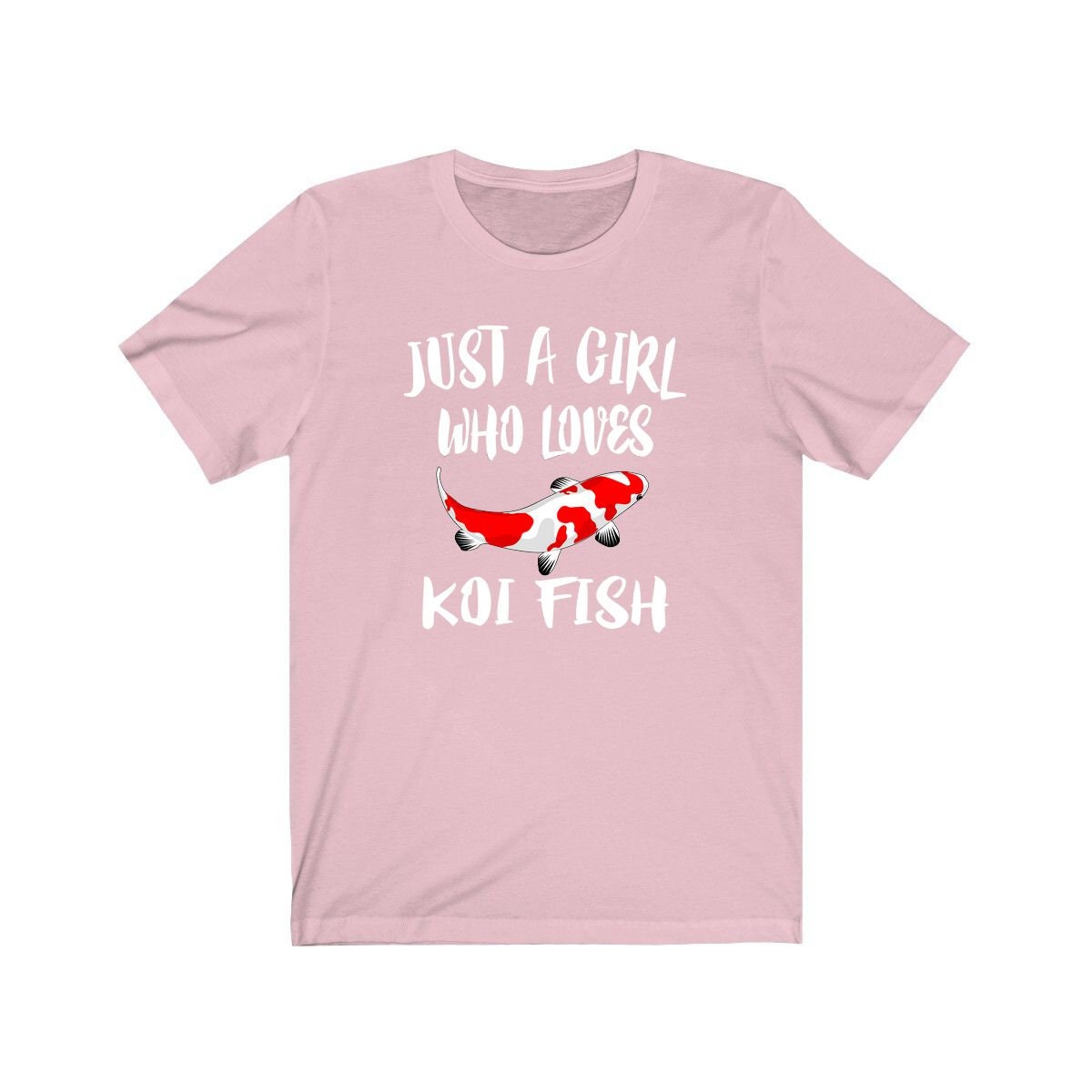 Just A Girl Who Loves Koi Fish Shirt, Koi Fish Lover Shirt, Fish Lover Gift, Animal Lover Shirt, Adult Toddler Infant Kids Gift T-Shirt Image 2