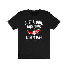 Just A Girl Who Loves Koi Fish Shirt - koi fish print design