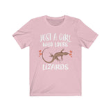 Just A Girl Who Loves Lizards Shirt, Lizard Lover Shirt, Lizard Lover Gift, Animal Lover Shirt, Adult Toddler Infant Kids Gift T-Shirt Image 3