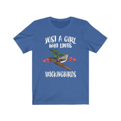 Just A Girl Who Loves Mockingbirds Shirt - mockingbird print design