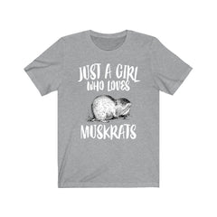 Just A Girl Who Loves Muskrats Shirt - muskrat print design