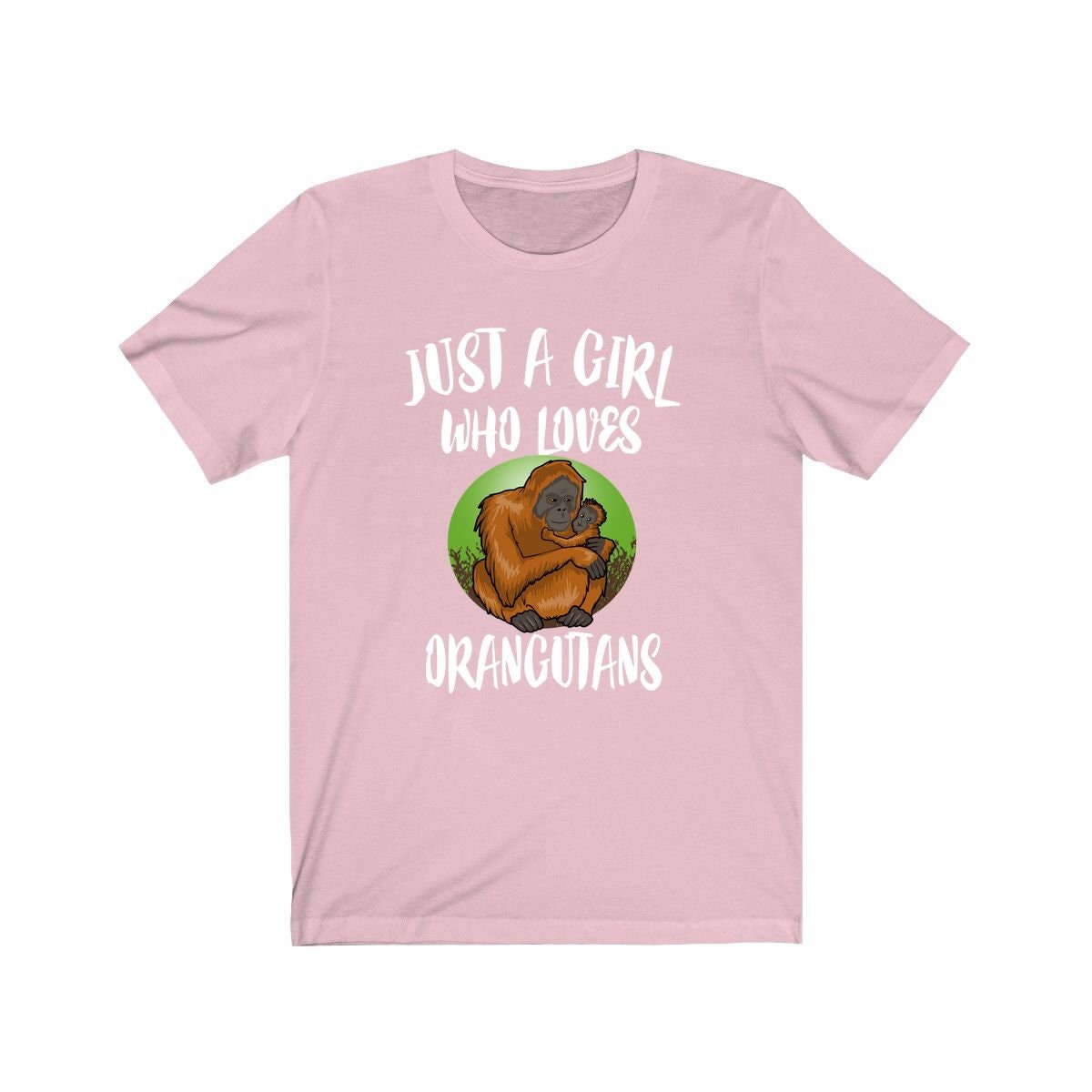 Just A Girl Who Loves Orangutans Shirt, Orangutan Lover Shirt, Orangutan Gift, Animal Lover Shirt, Adult Toddler Infant Kids Gift T-Shirt Image 2