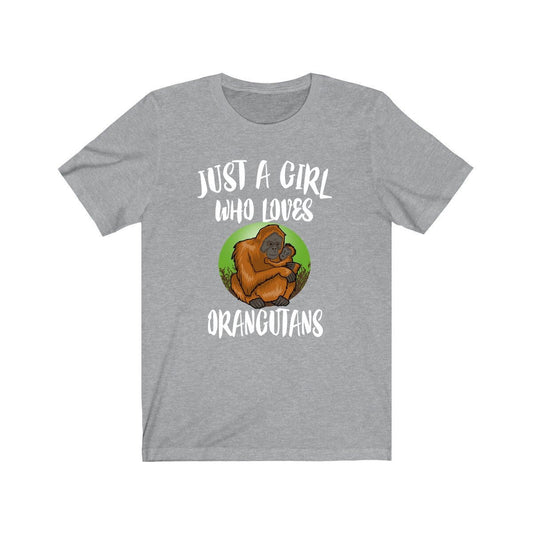 Just A Girl Who Loves Orangutans Shirt - orangutan print design