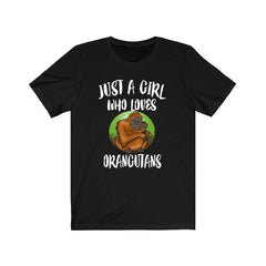 Just A Girl Who Loves Orangutans Shirt - orangutan print design