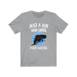 Just A Boy Who Loves Pilot Whales Shirt, Whale Lover Shirt, Whale Shirt, Whale Lover Gift, Animal Adult Kids T-Shirt Image 2