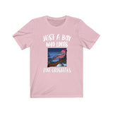 Just A Boy Who Loves Pine Grosbeaks Shirt, Pine Grosbeak Lover Shirt, Bird Shirt, Birding Lover Gift, Animal Adult Kids T-Shirt Image 4